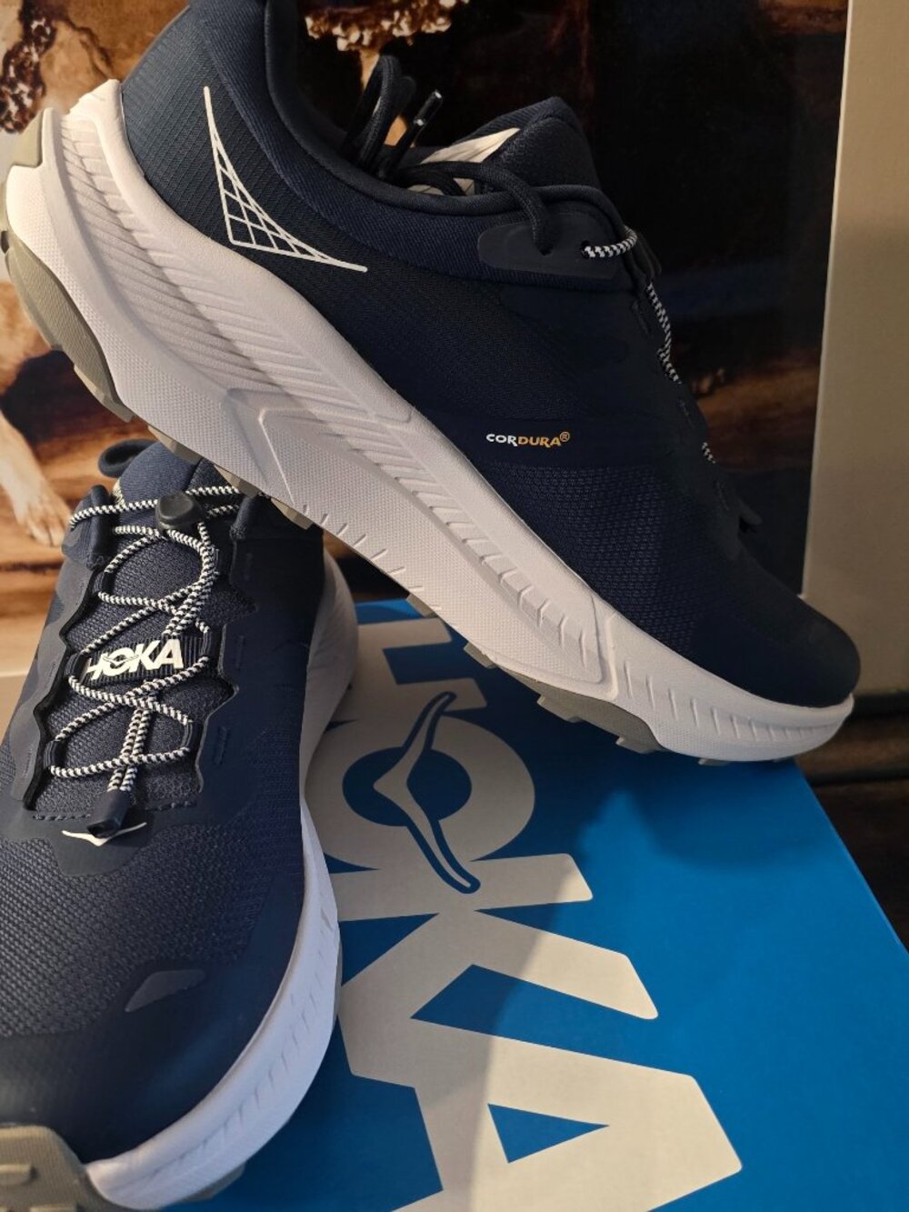 Hoka One One HOKA Transport Varsity Navy White 1123153/VYN Mens Sz 11 Shoes NEW